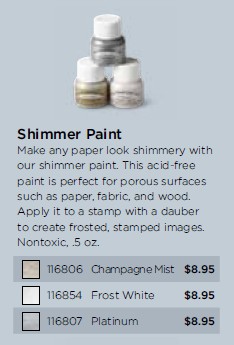 Stampin Up Shimmer Paint 